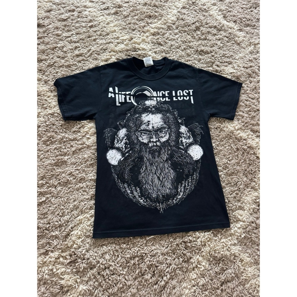 A Life Once Lost Vintage Band T-Shirt Small Black Graphic Tee Fruit of the Loom